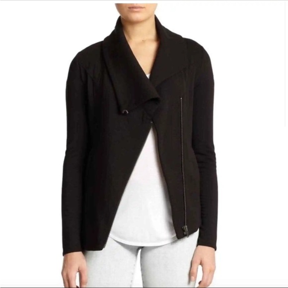 Helmut Lang Villous Asymmetrical Zip Jacket Womens Size Small - Picture 2 of 7